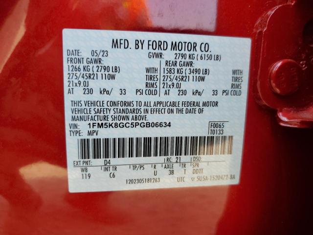 1FM5K8GC5PGB06634 Ford Explorer St