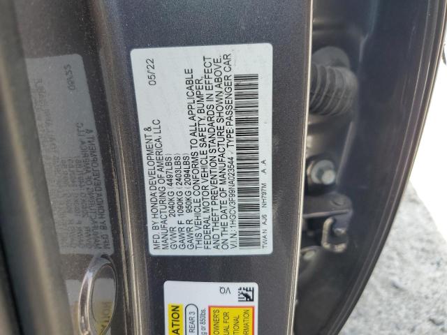 1HGCV3F99NA023544 Honda Accord Touring Hybrid