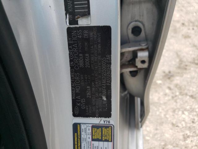 KNAFK4A62G5500055 KIA FORTE LX