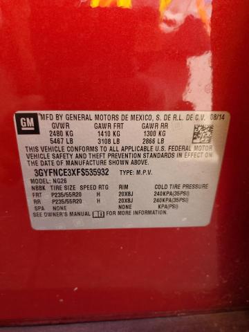 3GYFNCE3XFS535932 Cadillac Srx Performance Collection
