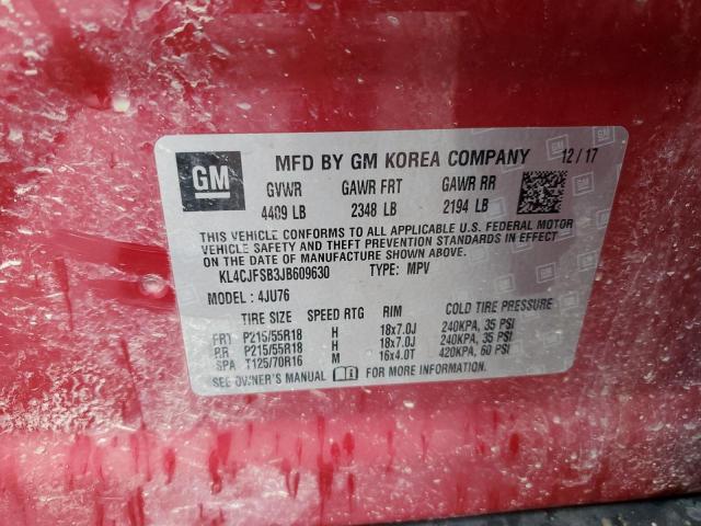 KL4CJFSB3JB609630 Buick Encore Preferred Ii