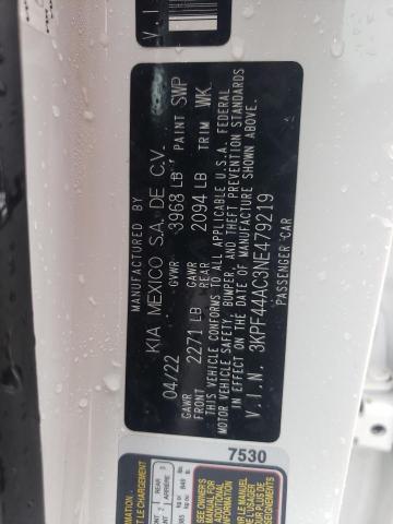 3KPF44AC3NE479219 KIA FORTE GT
