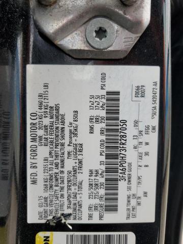 3FA6P0H73FR287050 Ford FUSION SE