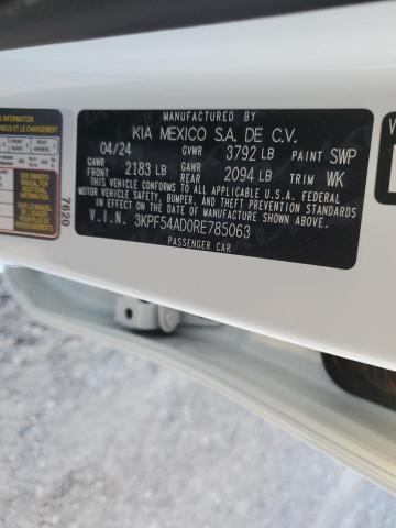 3KPF54AD0RE785063 KIA FORTE GT L