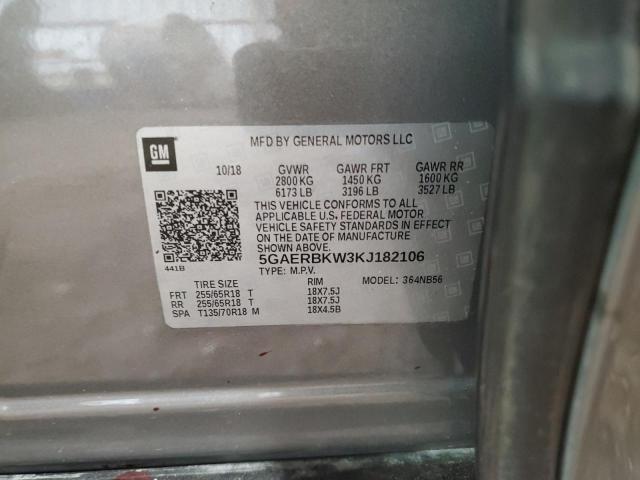 5GAERBKW3KJ182106 Buick Enclave Essence