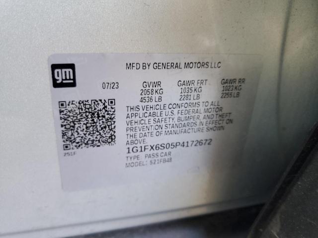 1G1FX6S05P4172672 Chevrolet Bolt Ev 2lt