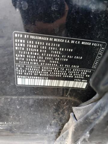 3VV8B7AX5NM003712 Volkswagen Tiguan Se R-line Black