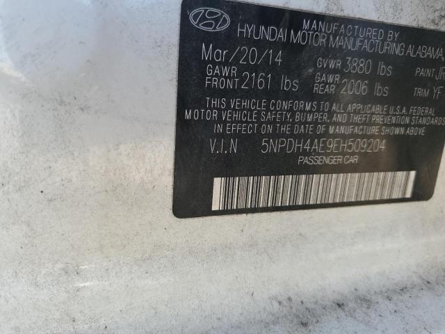 5NPDH4AE9EH509204 Hyundai ELANTRA SE