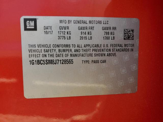 1G1BC5SM8J7128565 Chevrolet CRUZE LS