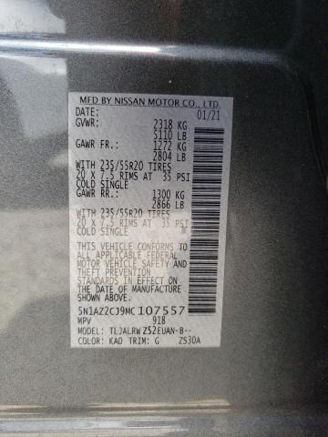 5N1AZ2CJ9MC107557 Nissan MURANO SL