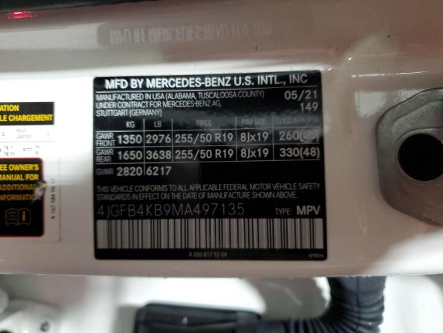 4JGFB4KB9MA497135 Mercedes-Benz Gle 350 4matic