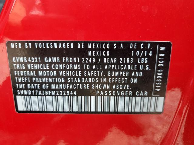 3VWD17AJ6FM232944 Volkswagen JETTA SE