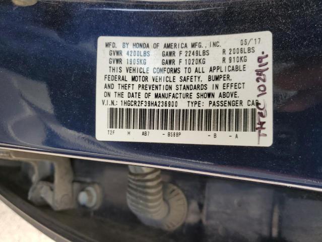 1HGCR2F39HA236900 Honda ACCORD LX