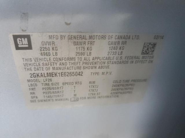 2GKALMEK1E6265042 GMC Terrain Sle