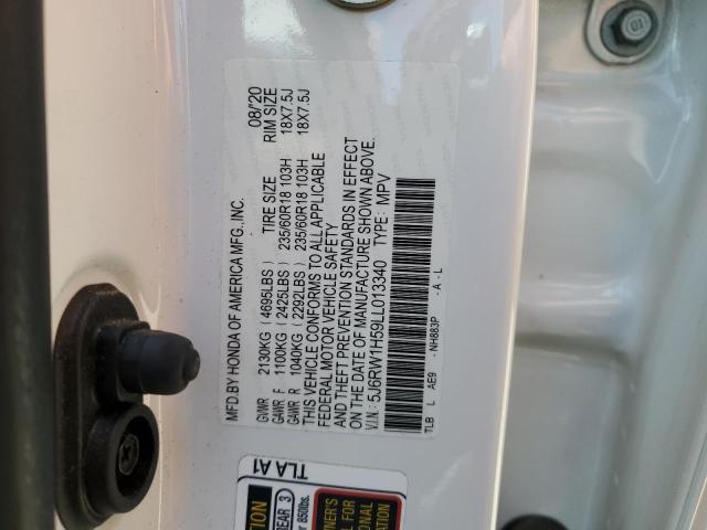 5J6RW1H59LL013340 Honda CR-V EX