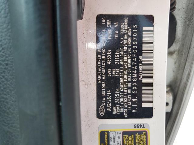 5XXGM4A74FG397015 KIA Optima Lx