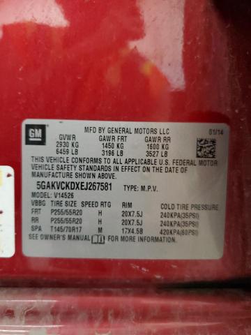 5GAKVCKDXEJ267581 Buick Enclave