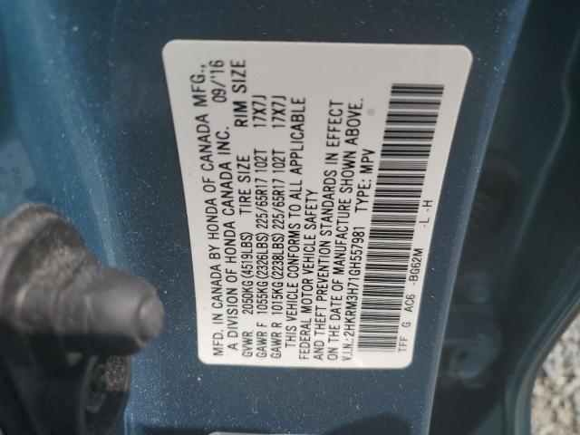 2HKRM3H71GH557981 Honda CR-V EXL