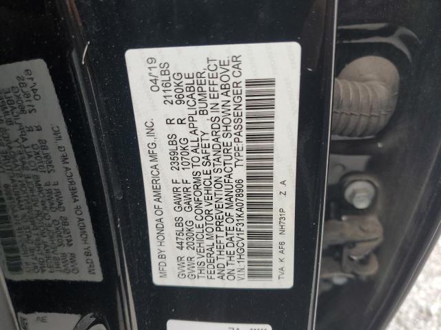 1HGCV1F31KA078906 Honda Accord Sport