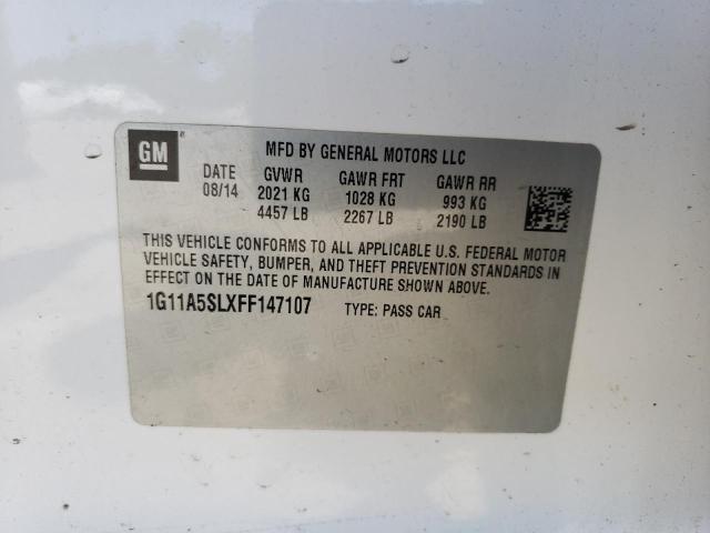 1G11A5SLXFF147107 Chevrolet MALIBU LS