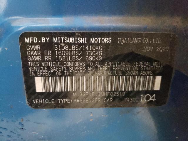 ML32FUFJ2MHF02519 Mitsubishi Mirage G4 Es