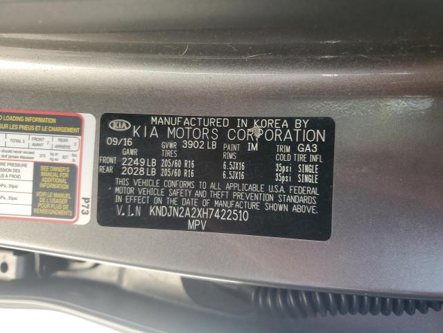 KNDJN2A2XH7422510 KIA Soul