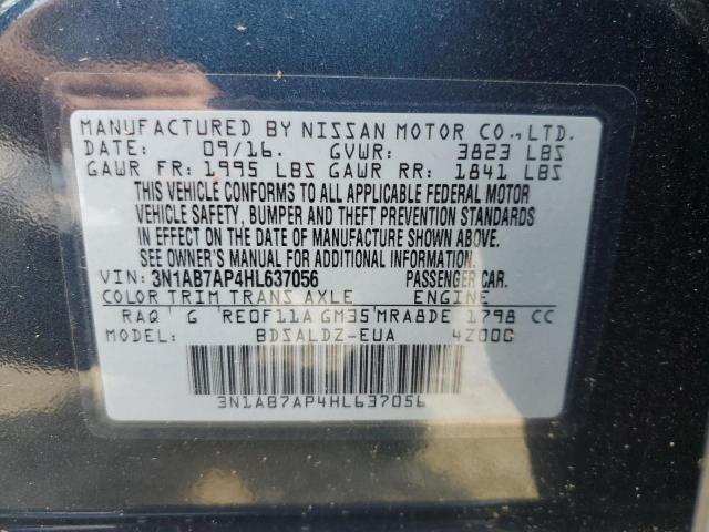 3N1AB7AP4HL637056 Nissan SENTRA S