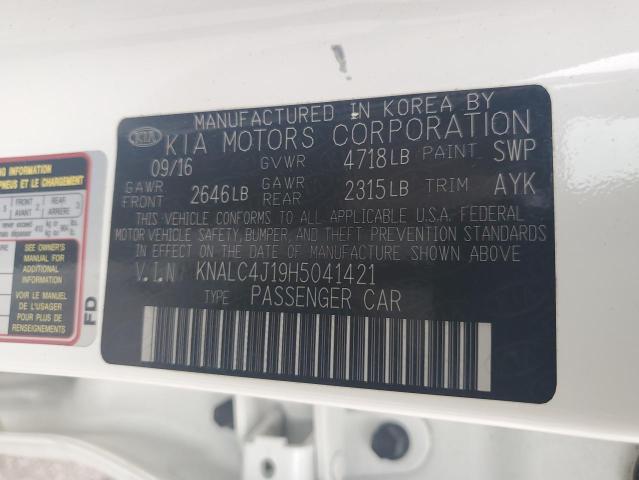 KNALC4J19H5041421 KIA Cadenza Premium