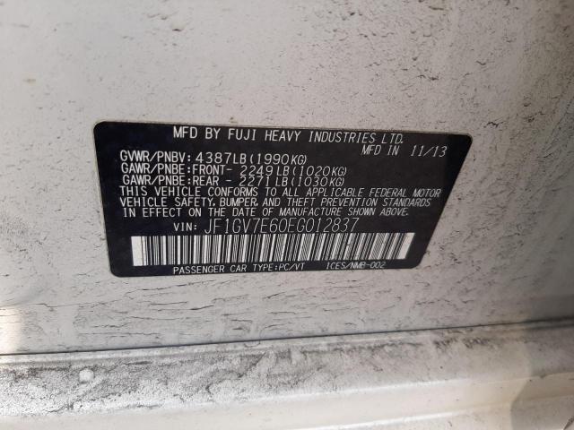 JF1GV7E60EG012837 Subaru Impreza Wrx