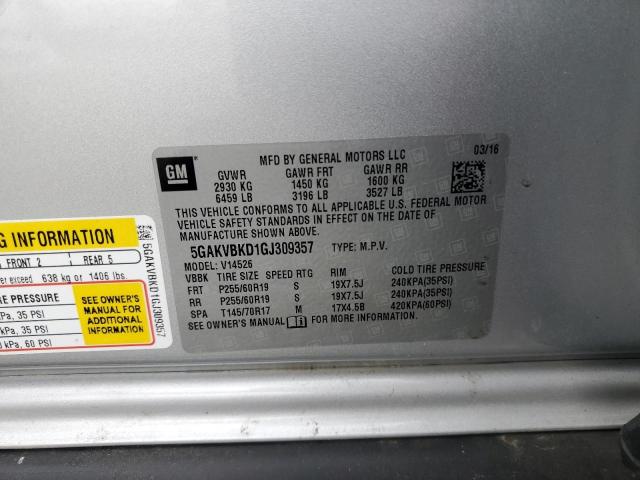 5GAKVBKD1GJ309357 Buick Enclave