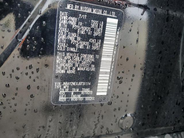 JN8AY2NEXJ9731114 Nissan Armada Platinum