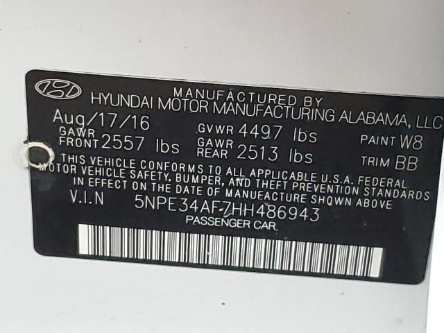 5NPE34AF7HH486943 Hyundai Sonata Sport
