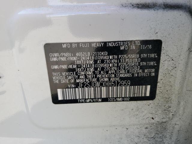 JF2SJGWCXHH512959 Subaru Forester 2.0xt Touring