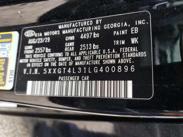 5XXGT4L31LG400896 KIA Optima Lx