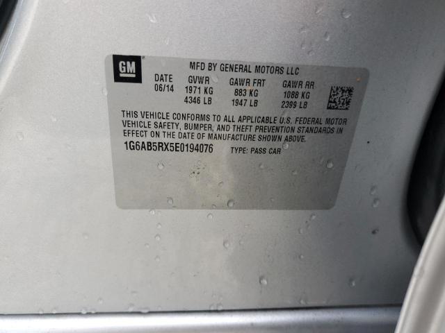 1G6AB5RX5E0194076 Cadillac ATS LUXURY