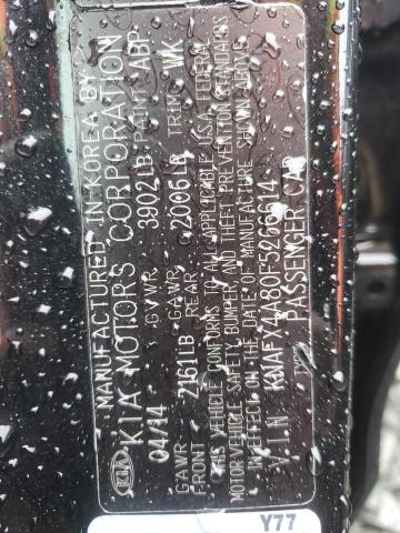 KNAFX4A80F5266614 KIA FORTE EX