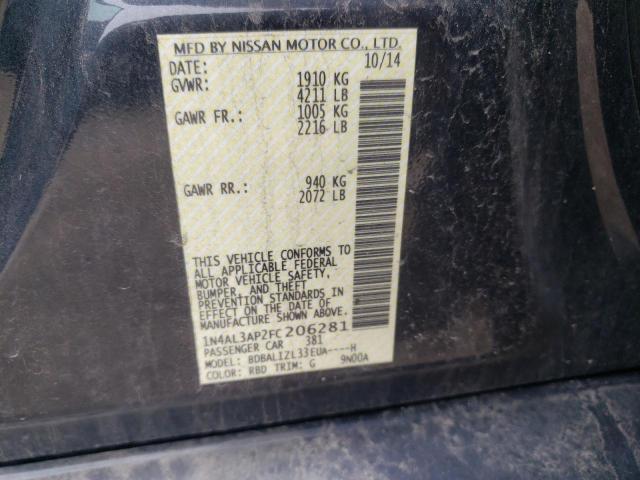 1N4AL3AP2FC206281 Nissan ALTIMA 2.5