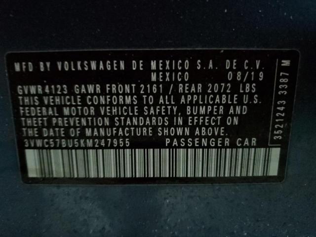 3VWC57BU5KM247955 Volkswagen JETTA S