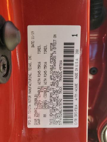 5TFAX5GN0LX170742 Toyota Tacoma Double Cab