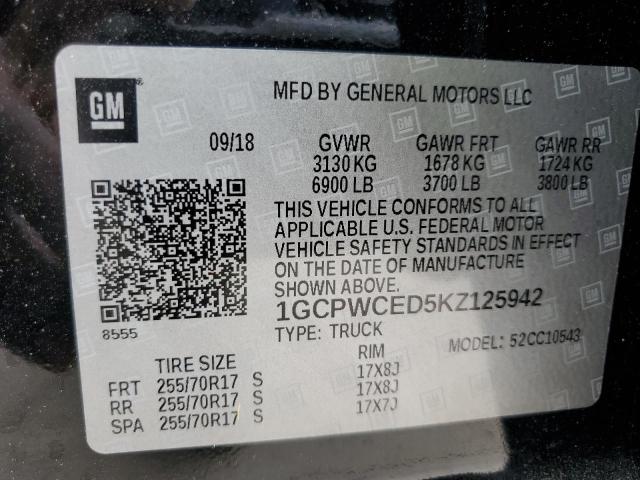 1GCPWCED5KZ125942 Chevrolet Silverado C1500 Lt