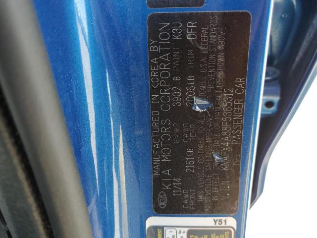 KNAFX4A88F5365312 KIA FORTE EX