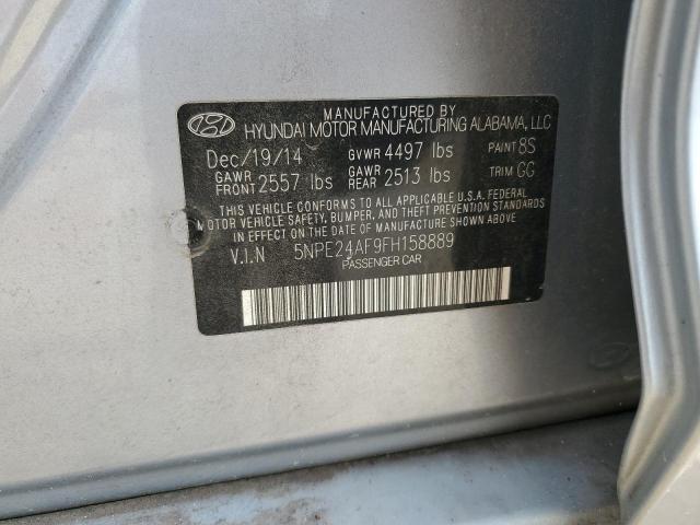 5NPE24AF9FH158889 Hyundai SONATA SE