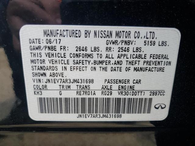 JN1EV7AR3JM431698 Infiniti Q50 LUXE