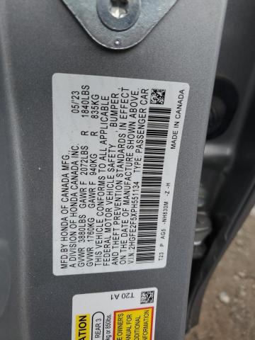 2HGFE2F5XPH551134 Honda Civic Sport