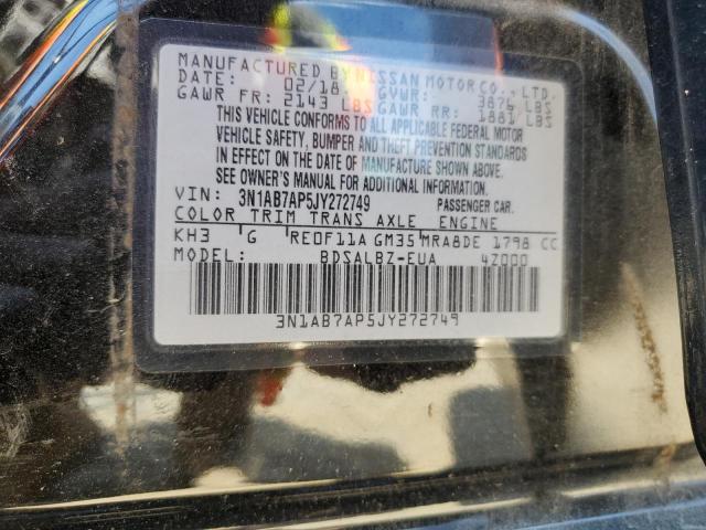 3N1AB7AP5JY272749 Nissan SENTRA S