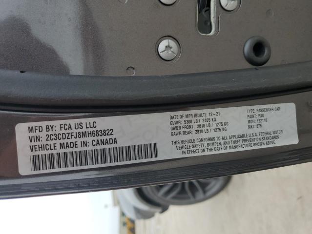 2C3CDZFJ8MH683822 Dodge Challenger R/t Scat Pack
