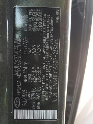 5NMJFCAE2PH233466 Hyundai TUCSON SEL