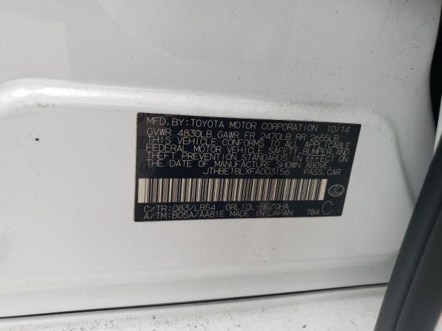 JTHBE1BLXFA003156 Lexus GS 350