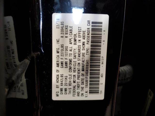 19UUB1F58GA009541 Acura TLX TECH