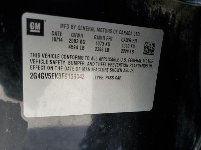 2G4GV5EK8F9159043 Buick Regal
